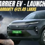 Tata Harrier EV Launches with Lifetime Battery Warranty — A First in India!