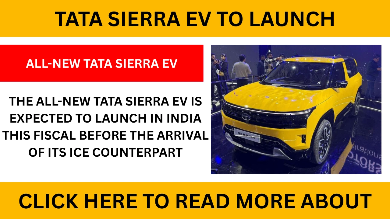All-New Tata Sierra EV To Launch Before The ICE Model – Key Details…